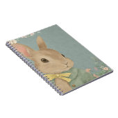 Carnet lapin mignon en robe avec fleurs (Côté Droit)