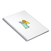 Carnet Lapin Mignon Tenant une Glace (Côté Droit)