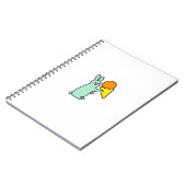 Carnet Lapin Mignon Tenant une Glace (Côté gauche)