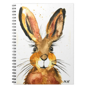 Carnet lapin mignonne brun