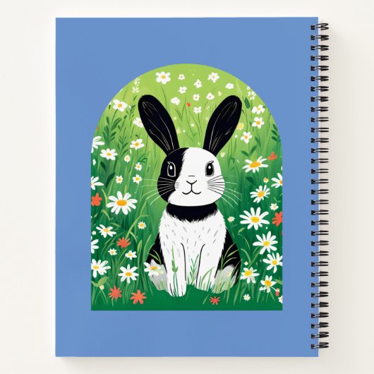 Carnet Lapin Noir Et Blanc (Dos)