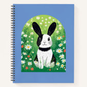 Carnet Lapin Noir Et Blanc (Devant)