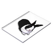 Carnet Lapin noir et blanc (Côté gauche)