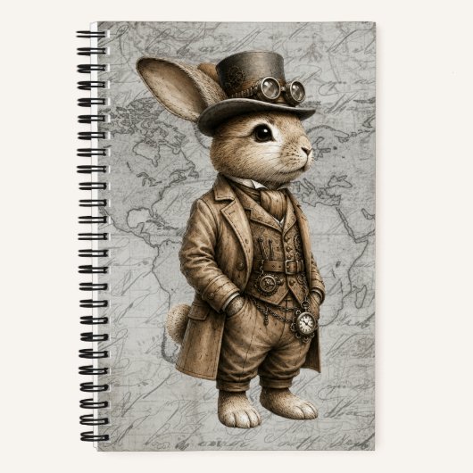 Carnet Lapin Steampunk (Recto)