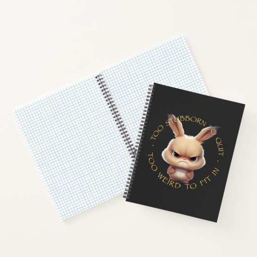 Carnet Lapin Trop têtu Pour Quitter Trop Étrange Pour S'A (Intérieur)