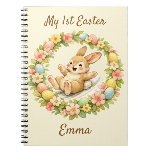 Carnet Lapin Vintage Mon Premier Pâques (Devant)
