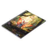 Carnet Lapin Whimsical dans une forêt enchantée (Côté gauche)