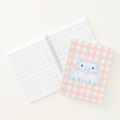 Carnet Lapins de marshmallow bleus (Intérieur)
