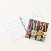 Carnet Lapins de Pâques fantaisistes en patchwork (Intérieur)