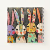 Carnet Lapins de Pâques fantaisistes en patchwork (Dos)