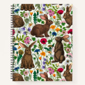Carnet Lapins et fleur sauvage (Devant)