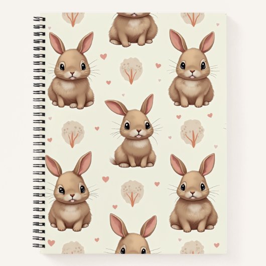 Carnet lapins mignons (Devant)