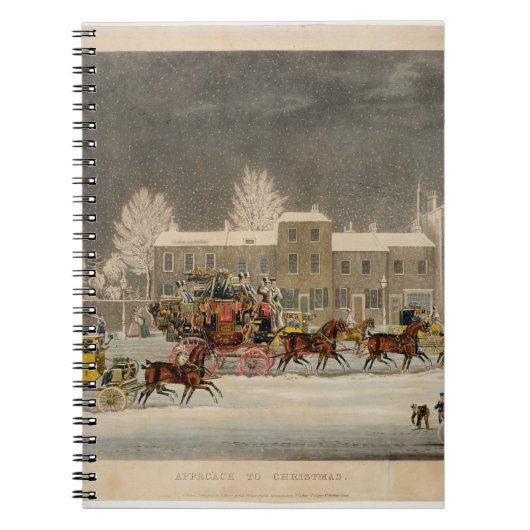 Carnet L'approche à Noël, gravé par chasse à George (Devant)