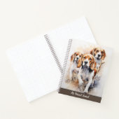 Carnet L'aquarelle du chien de beagle Lover (Intérieur)