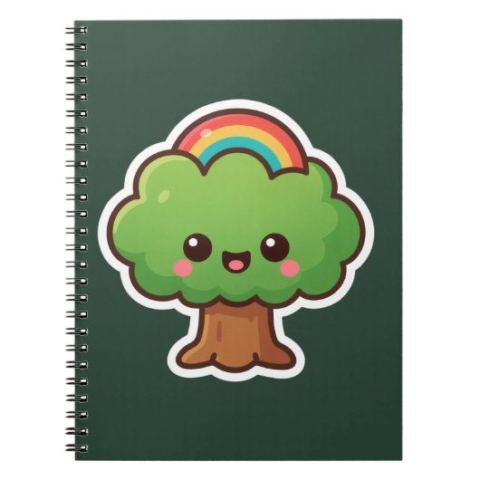 Carnet L'arbre convivial Kawaii (Devant)
