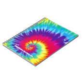 Carnet L'arc-en-ciel super teignent en nouant la hippie (Côté gauche)