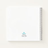 Carnet Large Blue Flower (Dos)