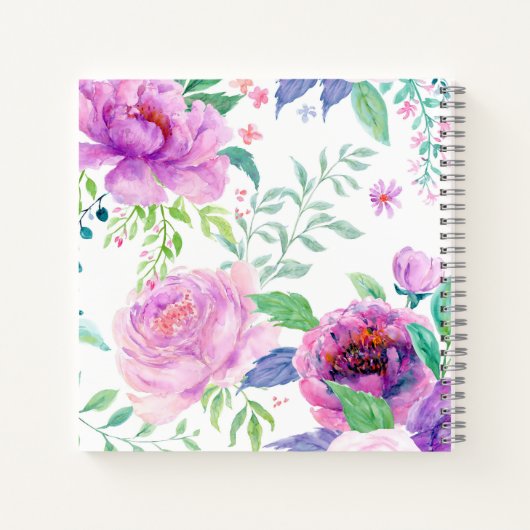 Carnet Large Peony (Dos)