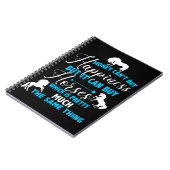 Carnet L'argent peut acheter des chevaux bleus  (Côté gauche)