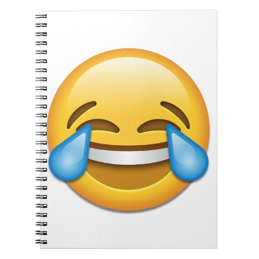 Carnet Larmes d'emoji de joie drôles (Devant)