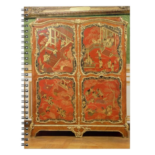 Carnet L'Armoire avec la laque rouge du Chinoiserie (Devant)