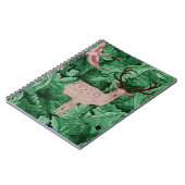 Carnet L'arrière - plan de la feuille verte de William Mo (Côté gauche)