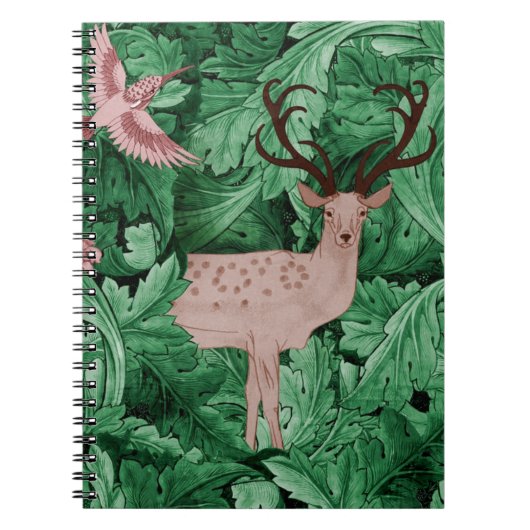 Carnet L'arrière - plan de la feuille verte de William Mo (Devant)
