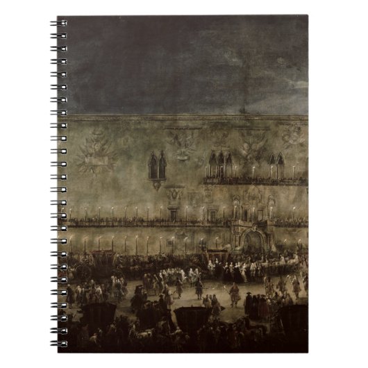 Carnet L'arrivée de princesse Amelia de la Saxe, dans une (Devant)