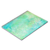 Carnet L'art Abstrait bleu et vert (Côté gauche)