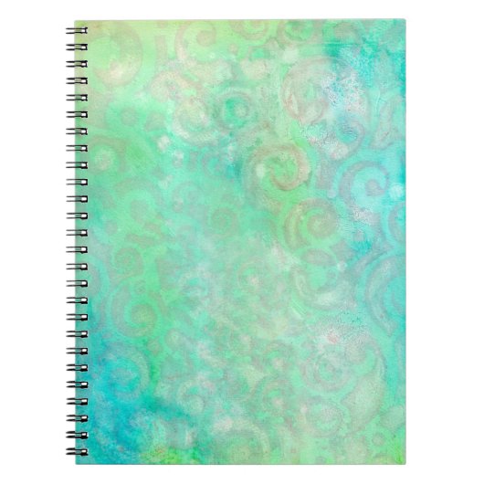 Carnet L'art Abstrait bleu et vert (Devant)