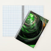 Carnet L'art Abstrait vert du monde entier (À l'intérieur)