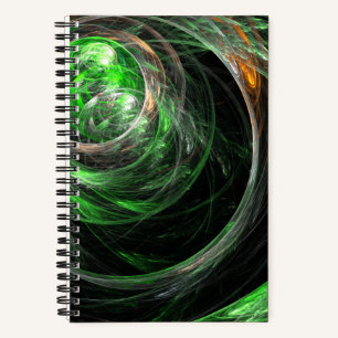 Carnet L'art Abstrait vert du monde entier