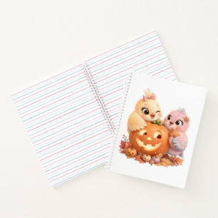 Carnet L'art de la citrouille des amis emplumés d'Hallowe