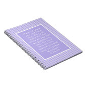 Carnet L'art des versets de la Bible chrétienne (Côté Droit)