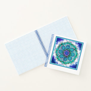 Carnet L'art du mandala bleu