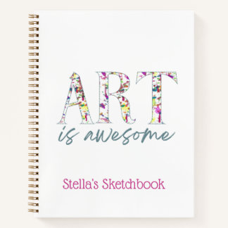 Carnet L'art est génial Personnalisé
