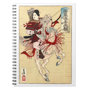 Carnet L'art japonais vintage Ukiyo-e La guerrière fémini