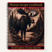 Carnet L'art orignal dans un cadre forestier tranquille (Devant)