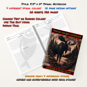 Carnet L'art orignal dans un cadre forestier tranquille