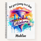Carnet L'art vibrant de la tornade en Oklahoma (Devant)