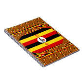 Carnet L'Art Vibrant Ouganda Inspiré Du Drapeau (Côté Droit)