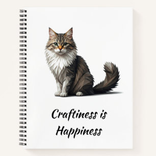 Carnet L'artisanat de chat géométrique est le bonheur