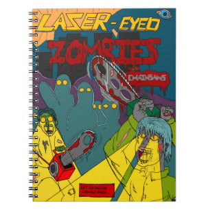 Carnet Laser-Eyed Zombies with Chainsaws Notebook