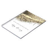 Carnet Lashes Extension Yeux maquillage Artiste Gold Blan (Côté gauche)