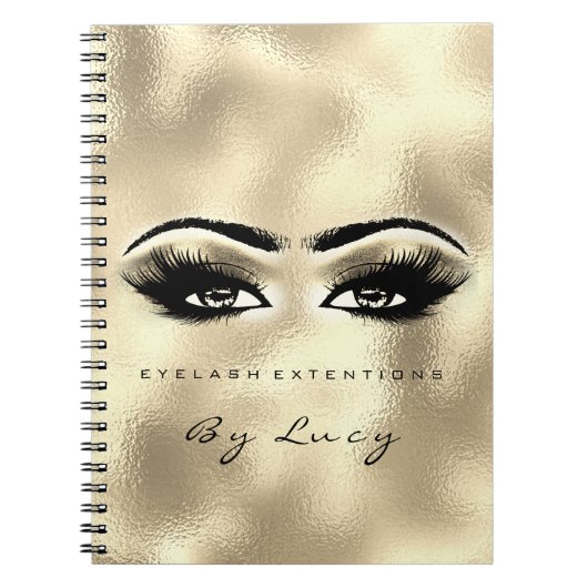 Carnet Lashes Extension Yeux Maquillage Artiste Parties s (Devant)
