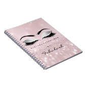 Carnet Lashes Parties scintillant Yeux maquillage Rose Ro (Côté Droit)