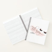 Carnet Lashes rose Gold (Intérieur)