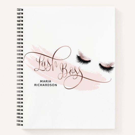 Carnet Lashes rose Gold (Devant)