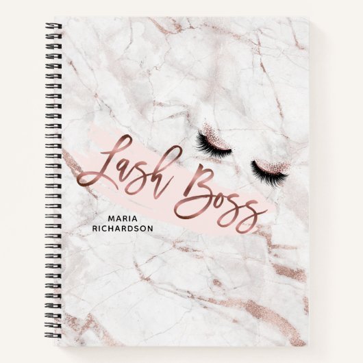 Carnet Lashes rose Gold (Devant)