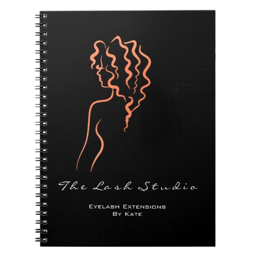 Carnet Lashes Yeux maquillage SPA Cheveux Artiste Corail (Devant)